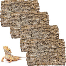 4PCS Cork Terrarium Background 15.7X11.8In Natural Cork Large Bark Climbing Mat