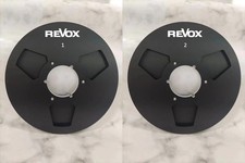 One Pair 10.5'' black Tape reel Revox High Quality Aluminum Take Up Reel..