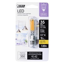 Feit Electric BP35MC/830/LED Warm White 120V 3000K 350 lm. T4 E11 LED Bulb 35W