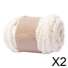 2x Thick Wool Yarn Jumbo Tubular Yarn Crochet  Summer Knitting Yarn Weight Yarn