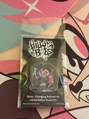 Helluva Boss Stolas Changing Portrait #2 LIMITED EDITION Lenticular Pin BNIP