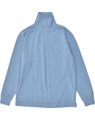 INVICTA Herren Fleecepullover mit Reißverschluss am Ausschnitt mittelblau Polyester ZP08
