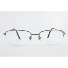 Saki Japan MOD 312 Dark Gunmetal Semi Rimless Glasses Frames 55-18-145 Handmade