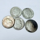 ROOSEVELT SILVER DIMES LOT OF 5 - 90% SILVER FREE SHIPPING #8274