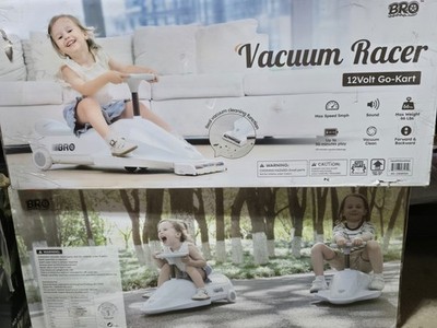 Vacuum Racer 12-Volt Kids Go Kart Ride-On Cool LED Headlights NEW, OPEN BOX