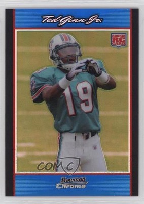 2007 Bowman Chrome Blue Refractor 58/150 Ted Ginn Jr #BC76 Rookie RC 18er