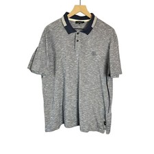 Ted Baker London Mens Size 5 Striped Polo Shirt Short Sleeve Casual FLAW PHOTOS