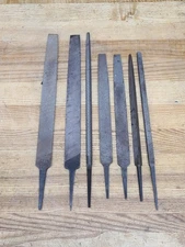 Vintage Black Diamond File Lot Set 10" & 8 Inch Flat Smooth Bastard Round Square