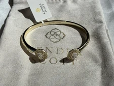 Kendra Scott Cuff Bracelet Gold CV/Dust Bag Msrp $85