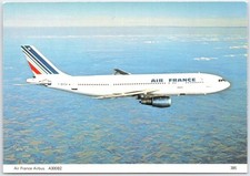 Vintage Air France Airbus A300B2 Postcard Charles Skilton Series