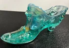 Fenton Cabbage Rose Shoe Boot Beautiful Color Limited Edition Signed