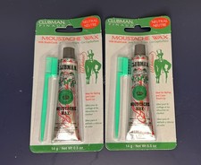 Pack Of 2 Clubman Pinaud Moustache Wax With Free Brush/Comb Neutral, 0.5 Oz