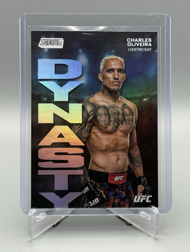2025 Topps Stadium Club UFC Charles Oliveira Dynasty Insert Refractor #DD-11