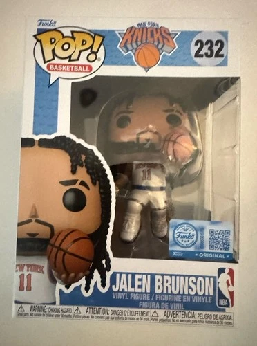 Jalen Brunson #232 Funko Pop! Shop Exclusive NBA White Jersey NY Knicks IN HAND