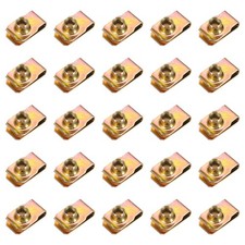 U-Style Clip-On Nut, 25 Pack M8-1.25 Regular Extruded U-Nut U-Type Fasteners ...