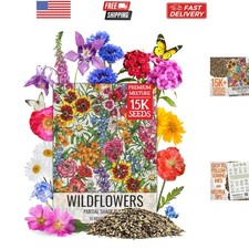 Partial Shade Wildflower Seed Mix for Planting | 1 Ounce 14+ Varieties Open P... 294.88 per gallon