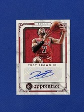 Troy Brown Jr. 2020-21 Panini Chronicles autograph Signatures Red Auto #APR-TBJ