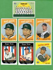 2008 Topps Heritage Tampa Bay Rays 1-720 Master Team Set SPs Black Backs!