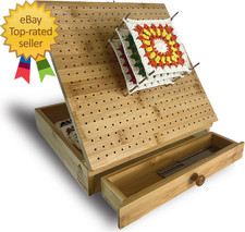 Crochet Blocking Board Multifunctional Container Pins for Granny Square Blocking