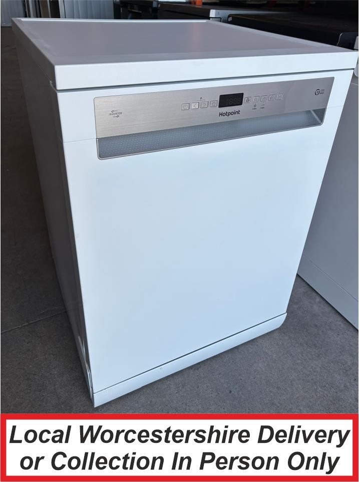 Hotpoint H7FHP33UK White Full Size Dishwasher Maxi-Space 3D Wash Zone PDW