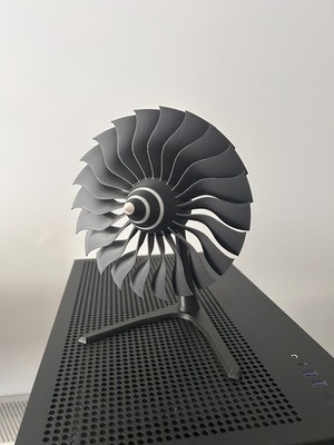 Strahltriebwerk Turbinenschaufelmodell | 3D gedruckt | Luftfahrt Schreibtisch Dekor