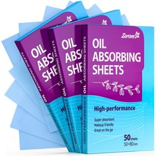 High-Performance Oil Absorbing Sheets 50 Count Pack of 3 ,