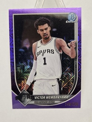 2025 Bowman Chrome Victor Wembanyama Purple Mojo Refractor /250 Spurs