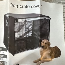 42" Large Dog Cage Crate Cover Black Large New