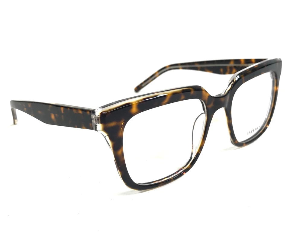 Monturas de gafas Vera Wang V708 A Tortuga en borde completo cuadrado transparente 53-16-140 Foto 3 de 4