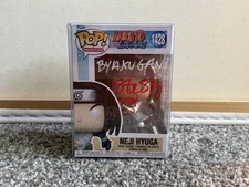 Autographed Funko Pop Neji Hyuga 1428 - Steve Stanley (voice) Naruto - Cert
