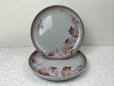 Denby Twilight 2 x Side Plates Superb Look Unused Condition 17cm