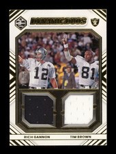 2022 Limited: #DD-OAK Tim Brown/R.Gannon Dynamic Duos Relic /99 NM-MT OR BETTER
