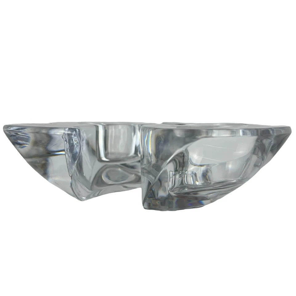 Candelabros de cristal Miller Rogaska de Reed & Barton Yin Yang Eslovenia de colección Foto 3 de 4