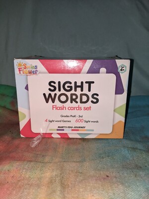 Springflower 600 Sight Words, High Frequency Sight Word Flash Cards k ...