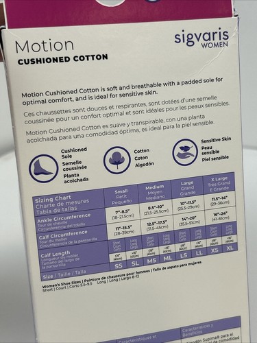 Sigvaris Motion Cushioned kniehohe Kompressionsstrümpfe für Damen (20-30 mmHg) schwarz - Bild 5 von 8