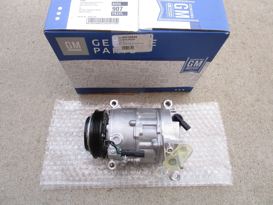 COMPRESOR AIRE ACONDICIONADO CHEVY GMC 15-19 OEM NUEVO P/N 84730848 Foto 4 de 4