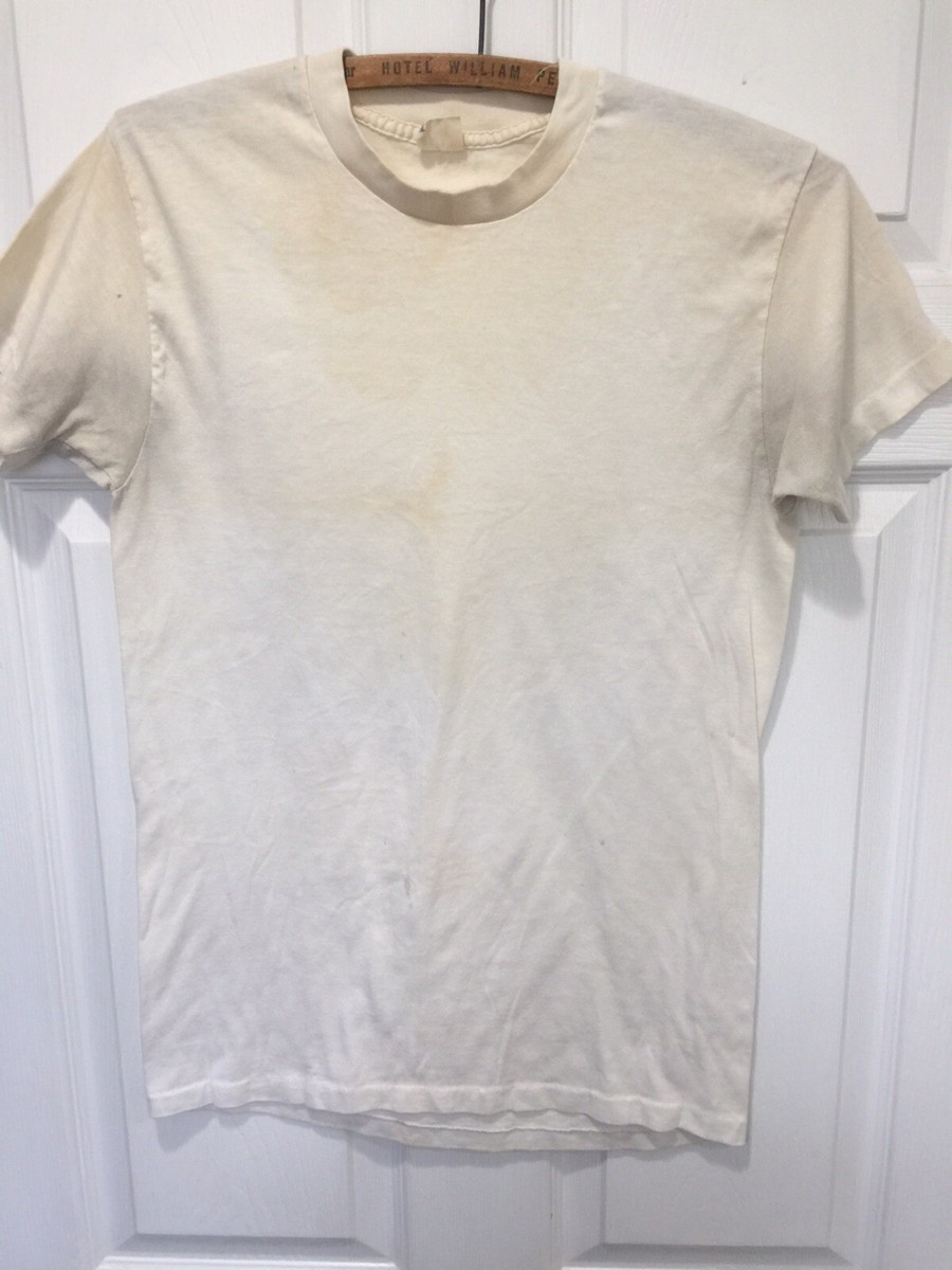 Vintage 1950s Penney's TownCraft Blank Tee Trashed Grunge Vintage 1950s Penney's TownCraft Blank Tee Trashed Grunge