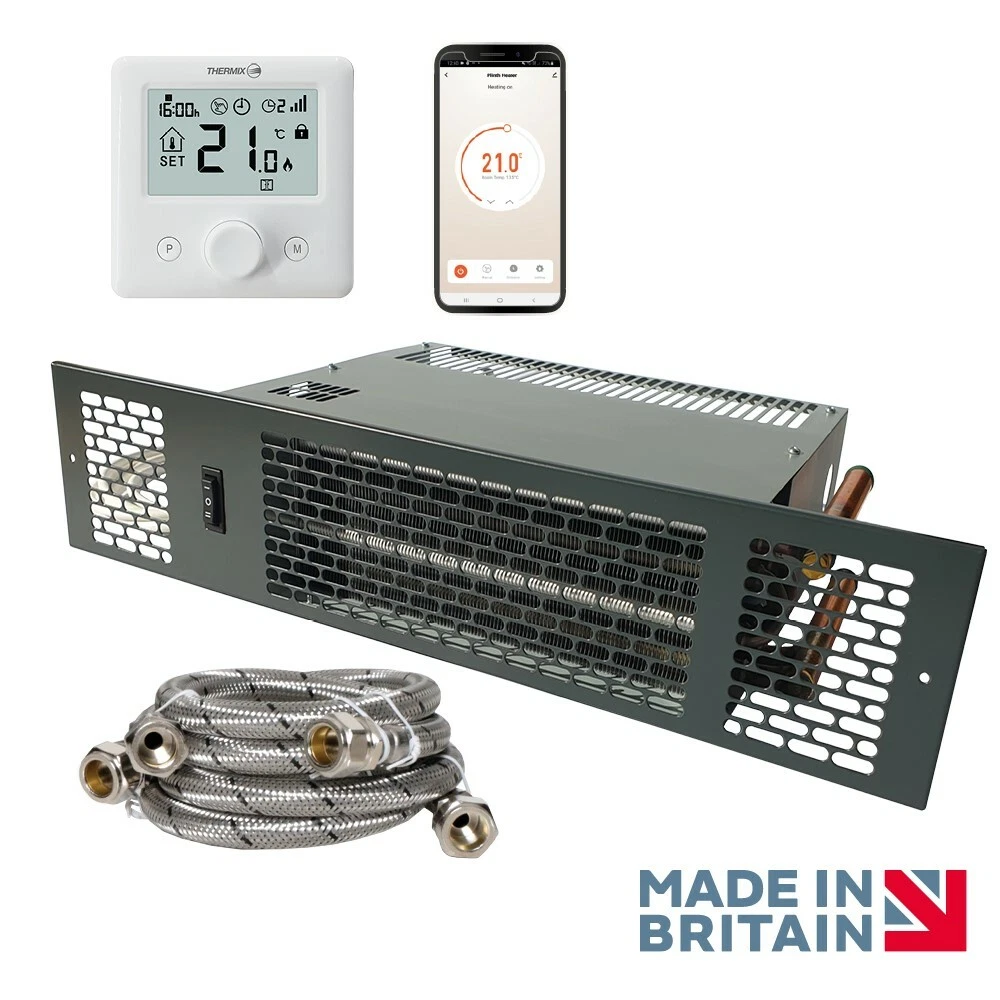 Thermix Smart Wifi Plinth Heater- Anthracite / Black / Stainless grille  1.8kW | eBay