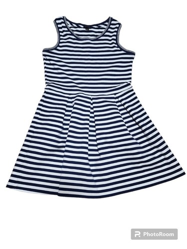 Tommy Hilfiger Striped Casual Girl Dress 12/14 Large
