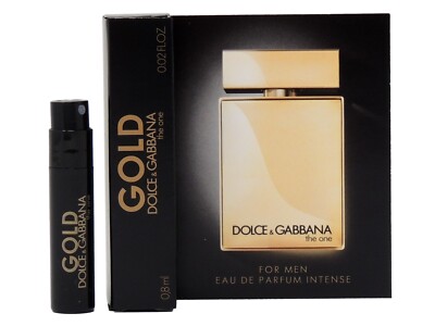 D&G DOLCE & GABBANA THE ONE GOLD FOR MEN INTENSE .8ml .02oz x 1