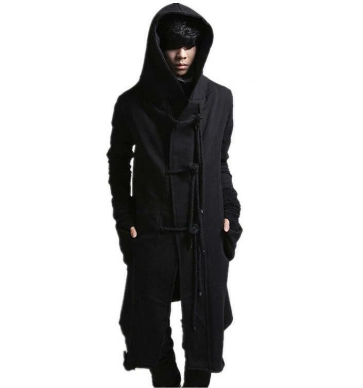 Gothic trench coat shop with hood