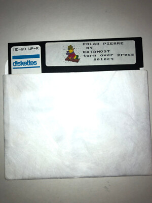 Vintage POLAR PIERRE Apple/C64 ? Very RARE Computer Video Game Software, 5.25''