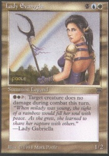 MTG Magic Karten 1x Lady Evangela Legends Heavy Play, Englisch - Bild 1 von 1
