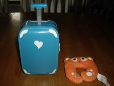 T4 EUC My Generation 18" Doll Rolling Suitcase w Neck Pillow Retractable Handle