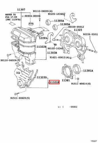 Genuine Supra JZA80 2JZ GTE Lower Timing Belt Cover - Picture 13 of 20