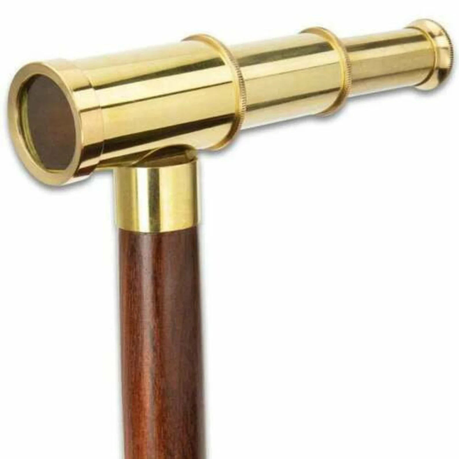 Compass Design Brass Solid Handle For Walking Sti… - image 3