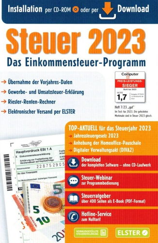 ALDI Steuer 2023 Neu und OVP EinkommensteuerProgramm nur Download kein