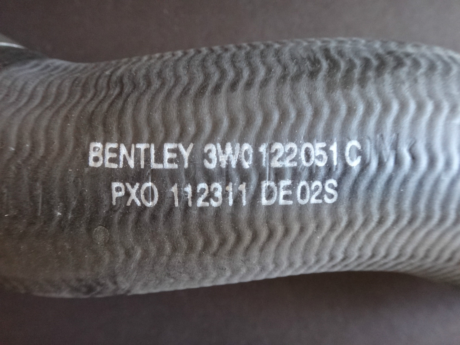 BENTLEY GT GT C FLYING  SPUR  RADIATOR HOSE ASSEMBLY NEW OEM  PART NO 3W012051C 