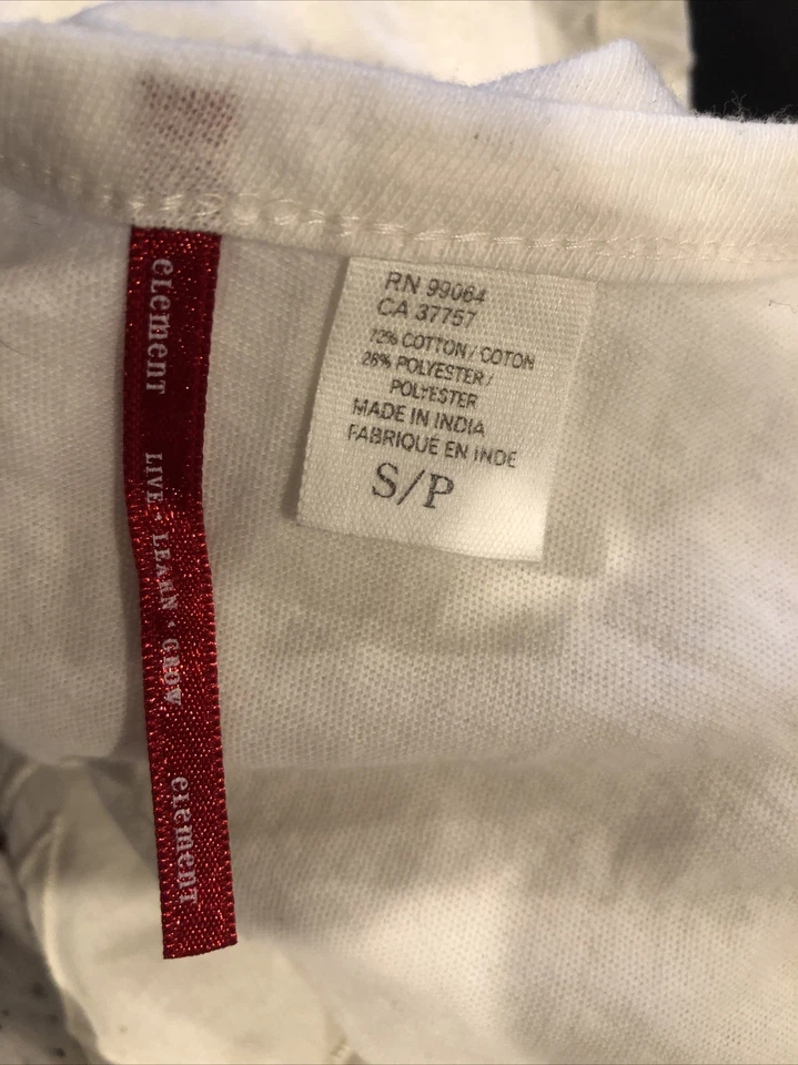 Element Sheer Cut Out Tank Top Small Cotton Blend Coastal Grandma White - Image 3 of 4