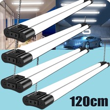 4 Pack Linkable LED Shop Light with Reflector for Garage, 4FT 42W Utility Light